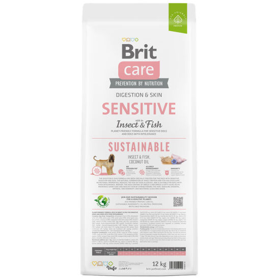 Brit Care Sustainable Böcek ve Balık Hassas ve Sindirim Köpek Maması 12 Kg - 4