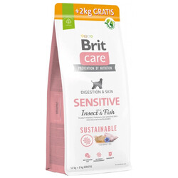 Brit Care - Brit Care Sustainable Sensitive Böcek ve Balıklı Hassas Köpek Maması 12 Kg + 2 Kg (Toplam 14 Kg)
