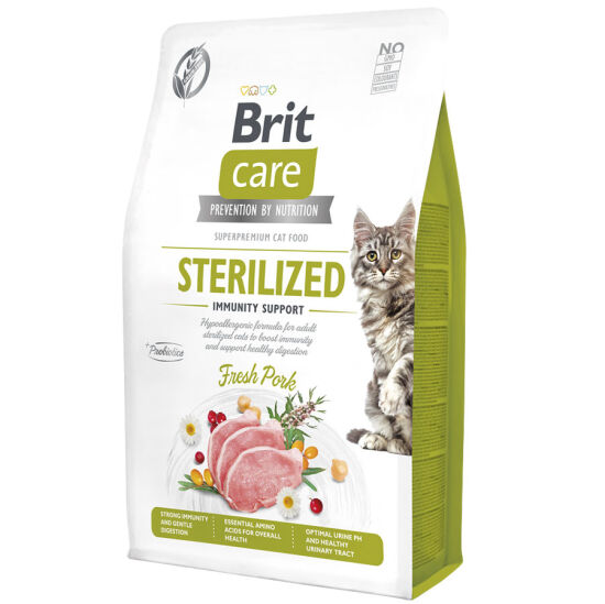 Brit Care Tahılsız Domuz Bağışıklık Destekleyici Kısırlaştırılmış Kedi Maması 2 Kg - 2
