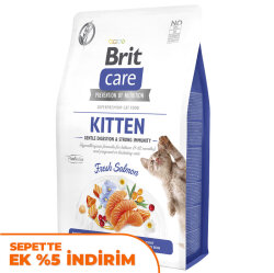 Brit Care Tahılsız Somonlu Bağışıklık Destekleyici Yavru Kedi Maması 2 Kg - Brit Care