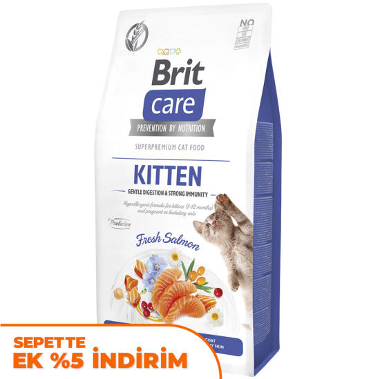 Brit Care Kitten Tahılsız Somonlu Yavru Kedi Maması 7 Kg - 1