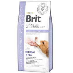 Brit Veterinary Diets Gastrointestinal Tahılsız Ringa Balıklı Köpek Maması 12 Kg + Temizlik Mendili - Brit Care