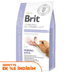 Brit Veterinary Diets Gastrointestinal Tahılsız Ringa Balıklı Köpek Maması 2 Kg + Temizlik Mendili - Brit Care