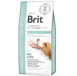 Brit Veterinary Diets Struvite Tahılsız Yumurta Bezelye Köpek Maması 12 Kg + Temizlik Mendili - Brit Care