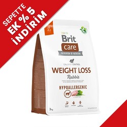 Brit Care Weight Loss Rabbit and Rice Light Adult Dry Dog Food 3 Kg. - Brit Care
