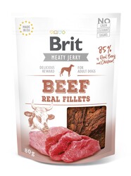 Brit Jerky Snack Beef and Chicken Fillets Tahılsız Biftek ve Tavuklu Fileto Köpek Ödülü 80 Gr - Brit Care