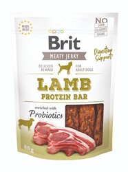 Brit Jerky Snack Lamb Protein Bar Tahılsız Sindirim Destekleyici Kuzulu Proteinli Bar Köpek Ödülü 80 Gr - Brit Care