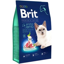 Brit Care - Brit Premium By Nature Sensitive Hassas Kuzulu Kedi Maması 8 Kg + Temizlik Mendili
