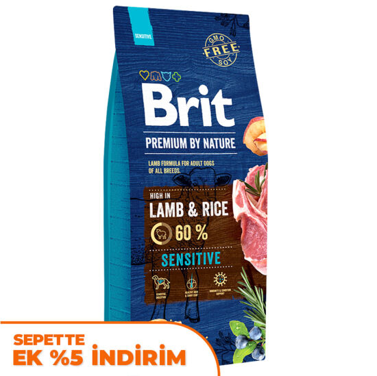 Brit Premium Sensitive Lamb Kuzu Etli Hassas Köpek Maması 15 Kg - 1