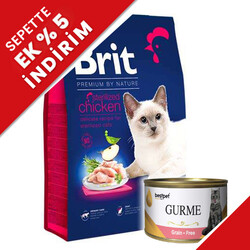Brit Care - Brit Premium Sterilised Kısırlaştırılmış Tavuk Kedi Maması 8 Kg