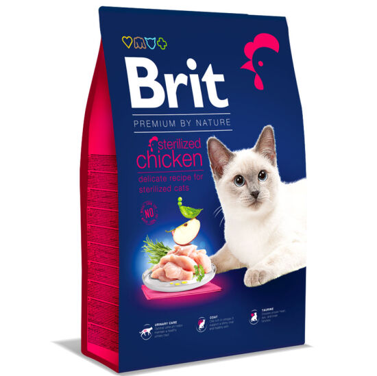Brit Premium Sterilised Kısırlaştırılmış Tavuk Kedi Maması 8 Kg - 2