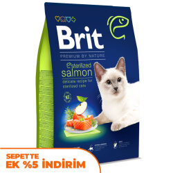 Brit Premium Sterilised Kısırlaştırılmış Somonlu Kedi Maması 8 Kg - Brit Care