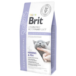 Brit Veterinary Diets Gastrointestinal Tahılsız Ringa Balıklı Kedi Maması 5 Kg + Temizlik Mendili - Brit Care