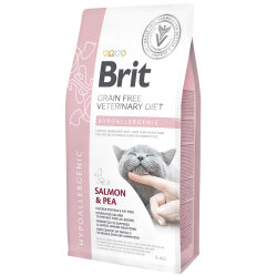 Brit Veterinary Diets Hypoallergenic Tahılsız Somonlu Kedi Maması 5 Kg + Temizlik Mendili - Brit Care