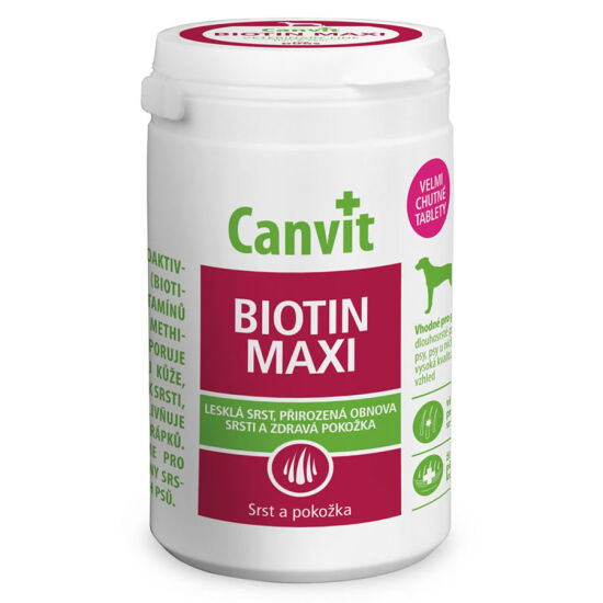Canvit Biotin Maxi Skin and Coat Support Tablets For Large Breed Dogs 230 Gr. - 76 Tablets - 1