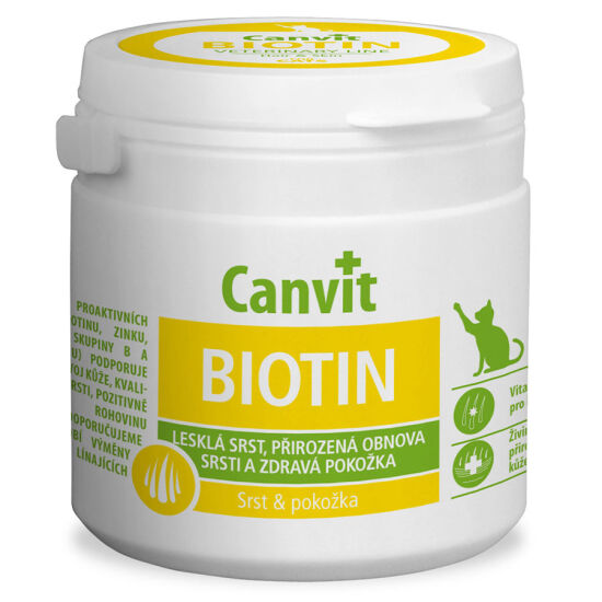 Canvit Biotin Tüy ve Cilt Sağlığı Kedi Vitamini 100 Gr (100 Tablet) - 1