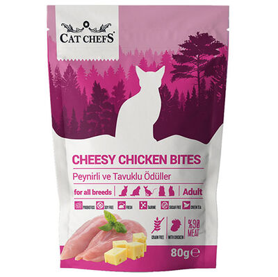 Cat Chefs Cheesy Chicken Peynirli ve Tavuk Etli Tahılsız Kedi Ödülü 80 Gr - 1