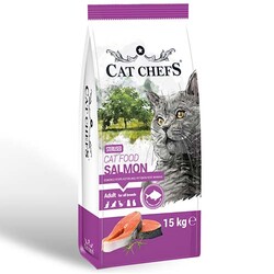 Cat Chefs - Cat Chefs Kısırlaştırılmış Somonlu Kedi Maması 15 Kg