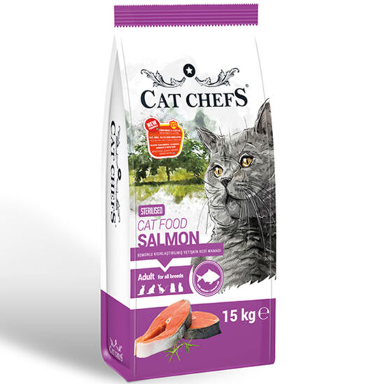 Cat Chefs Kısırlaştırılmış Somonlu Kedi Maması 15 Kg - 1