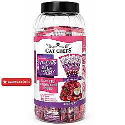 Cat Chefs Sığır Etli Krema Ek Besin Takviyesi Kedi Ödülü 30x14 Gr (30 lu Paket) - Cat Chefs