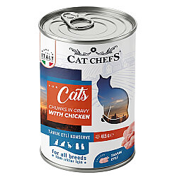 Cat Chefs Tavuk Etli Soslu Yaş Kedi Maması 415 Gr - Cat Chefs