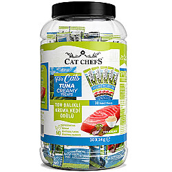 Cat Chefs Ton Balıklı Krema Ek Besin Takviyesi Kedi Ödülü 30x14 Gr (30 lu Paket) - 2