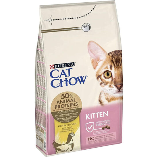Cat Chow Kitten Chicken Kitten Dry Cat Food 1,5 Kg. - 1