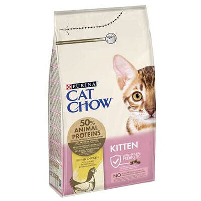 Cat Chow Kitten Chicken Kitten Dry Cat Food 1,5 Kg.
