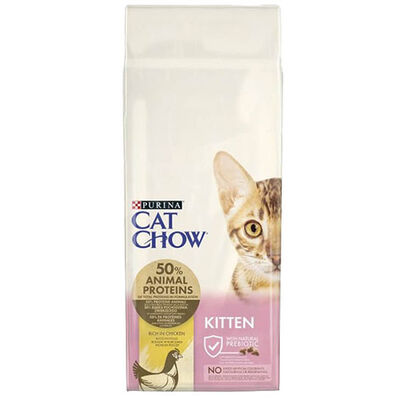Cat Chow Kitten Chicken Kitten Dry Cat Food 15 Kg.