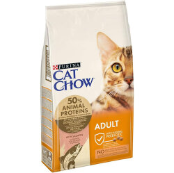 Cat Chow Salmon and Tuna Adult Dry Cat Food 15 Kg. - Cat Chow
