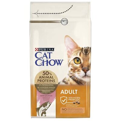 Cat Chow Somon ve Ton Balıklı Kedi Maması 15 Kg + 4 Adet Temizlik Mendili