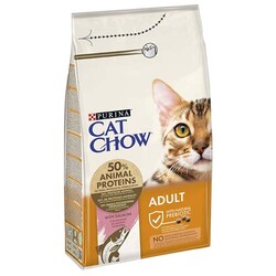 Cat Chow Somon ve Ton Balıklı Kedi Maması 15 Kg + 4 Adet Temizlik Mendili - Thumbnail