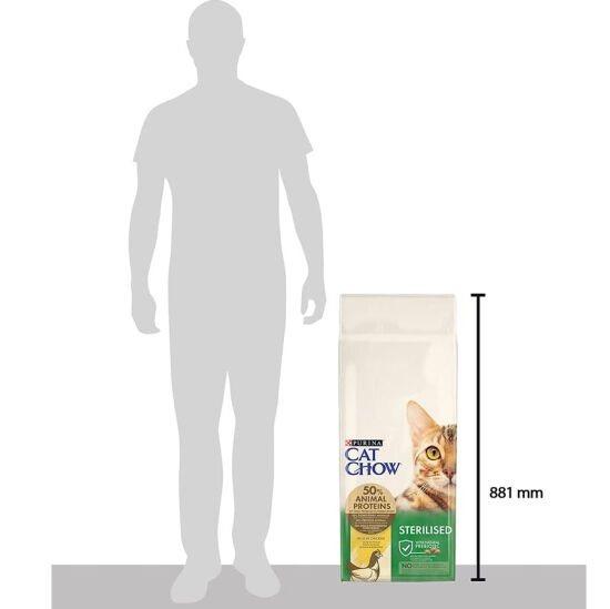 Cat Chow Sterilised Turkey Adult Dry Cat Food 15 Kg. - 4