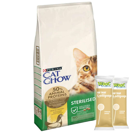 Cat Chow Sterilised Turkey Adult Dry Cat Food 15 Kg. - 1