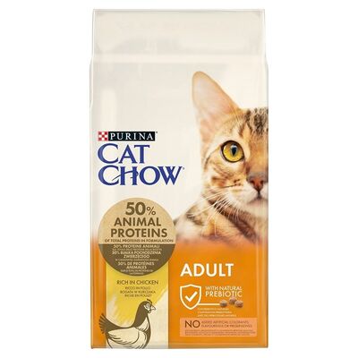 Cat Chow Tavuk Etli Kedi Maması 15 Kg + 4 Adet Temizlik Mendili