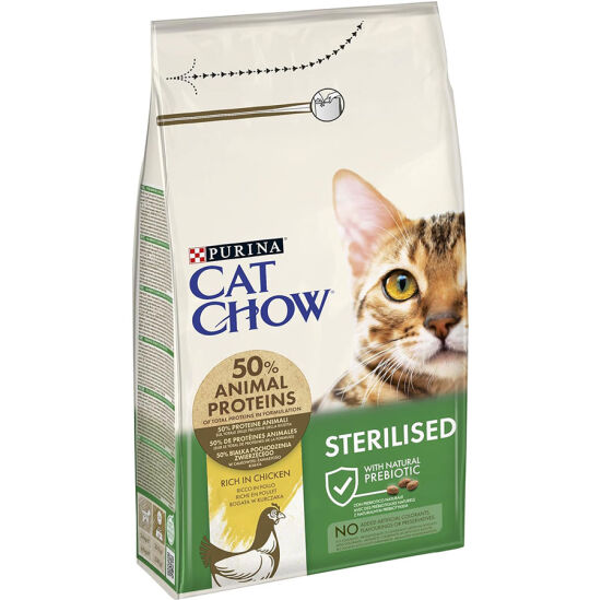 Cat Chow Tavuk Etli Kısırlaştırılmış Kedi Maması 3 Kg - 1