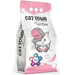 Cat Town İnce Taneli Bebek Pudralı Kedi Kumu 10 Lt - Cat Town