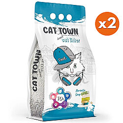 Cat Town İnce Taneli Marsilya Sabunlu Kedi Kumu 10 Lt x 2 Adet - Cat Town