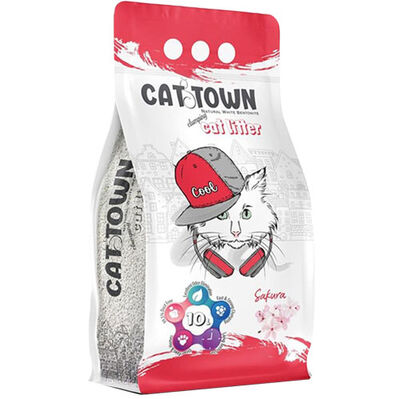 Cat Town İnce Taneli Sakura Çiçeği Kedi Kumu 10 Lt