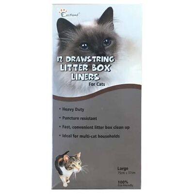 Catia Cat Litter Box Liner Large 75x37 Cm - Pack of 12