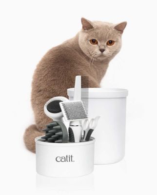 Catit Kedi Bakım Seti (3 Adet Tarak Makas Fırça)