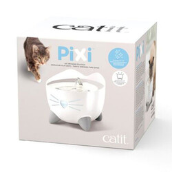 Catit Pixi Fountain Led Işıklı Çelik Hazneli Otomatik Su Sebili 2,5 Lt - Thumbnail