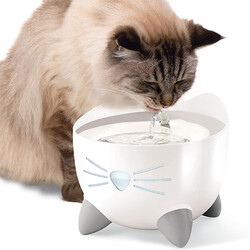 Catit Pixi Fountain Led Işıklı Çelik Hazneli Otomatik Su Sebili 2,5 Lt - Thumbnail
