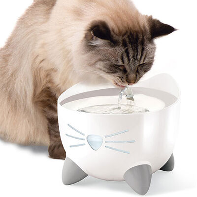 Catit Pixi Fountain Led Işıklı Çelik Hazneli Otomatik Su Sebili 2,5 Lt