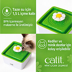 Catit Flower Fountain Mini Otomatik Kedi Su Sebili - 5
