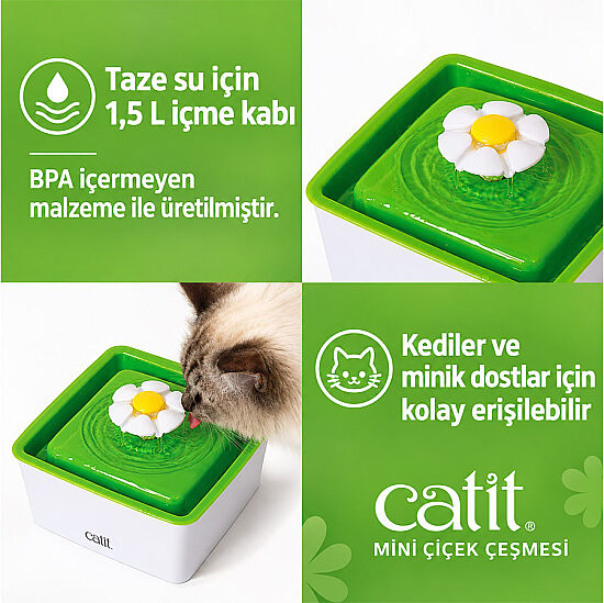 Catit Flower Fountain Mini Otomatik Kedi Su Sebili - 5