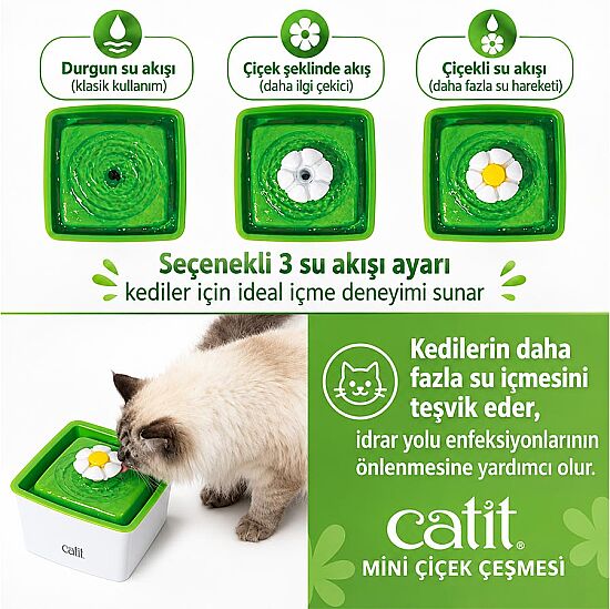 Catit Flower Fountain Mini Otomatik Kedi Su Sebili - 6