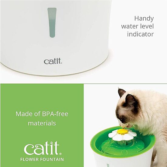 Catit Green Flower Fountain Otomatik Kedi Su Sebili 3 Lt - 7