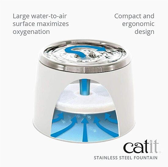 Catit Otomatik Çelik Kedi Su Kabı 2 Lt - 6