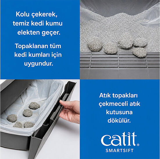Catit Smartsift Cat Pan Mekanik Kedi Tuvaleti - 4